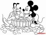Mickey Coloring Mouse Pages Friends Disney Book Pluto Apple Disneyclips Bobbing sketch template