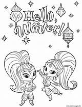 Shine Shimmer Coloring Pages Winter Printable Print Color Christmas Sheets Book Books Hello Kids Princess Little Nella Girl Leah Choose sketch template