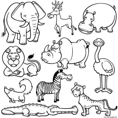 printable cute animal coloring pages coloring home printable