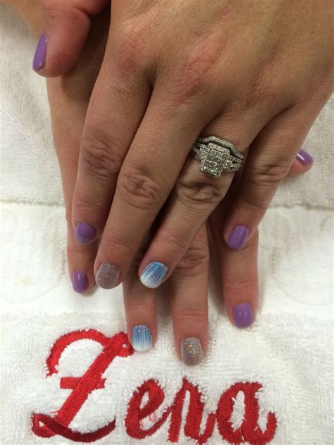 purple  blue nail designs nail spa nails