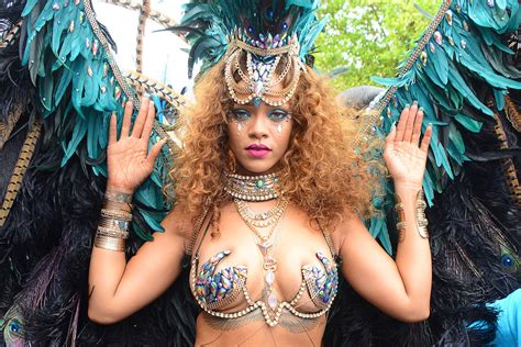 Rihanna S Racy Costume For Barbados Carnival Styled To