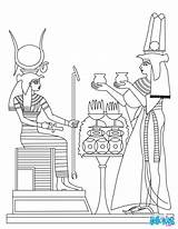 Coloring Pages Egypt Ancient Egyptian Kids Painting Colouring Print Printable Goddess Nefertiti Easy Color Hellokids Gods Clipart Watercolor Queen Templates sketch template