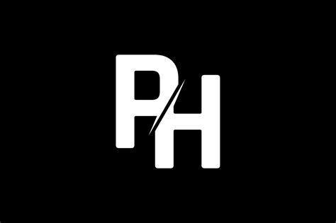 monogram ph logo design graphic  greenlines studios creative fabrica