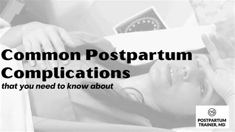 Common Postpartum Complications [you Need To Know To About