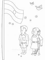 Flag Independence Coloring India Indian Pages Printable Drawing Flags Girl Spain China Color Philippine Kids Getcolorings Getdrawings Pakistan Ancient Vietnam sketch template
