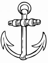 Coloring Pages Anchor Tattoo Needle Drawing Color Getcolorings Anchors Getdrawings Easy sketch template