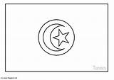 Tunisia Coloring Flag Pages Search Again Bar Case Looking Don Print Use Find sketch template