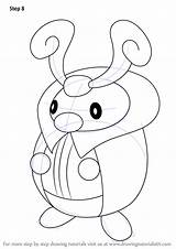 Step Kricketot Pokemon Draw Drawing Drawingtutorials101 Tutorials sketch template