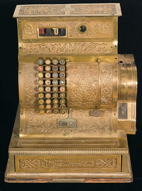 hallwood brass bodied mechanical cash register rock island auction