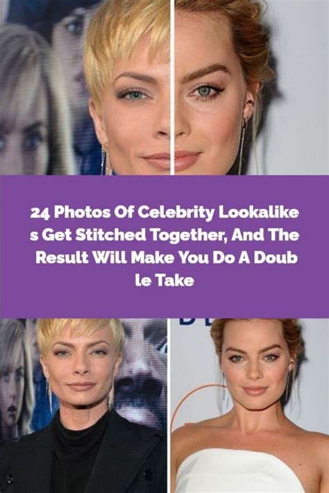 24 photos of celebrity lookalikes get stitched together and the result
