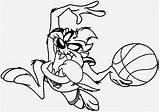 Coloring Pages Tazmania Basketball Printable Playing Disney Popular Coloringhome sketch template