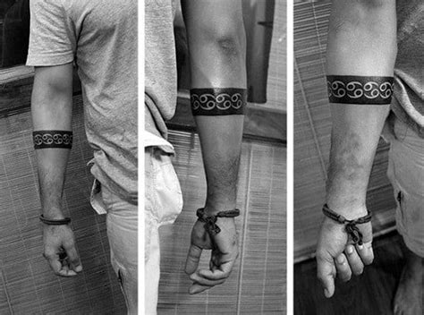 50 Forearm Band Tattoos For Men Masculine Design Ideas