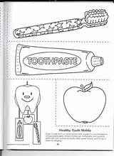 Kids Coloring Dental Education Health Activities sketch template