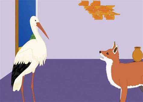 The Fox And The Crane Story 1 Enlightening And Famous Moral Story