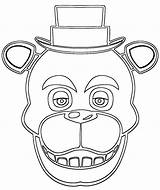 Coloring Animatronics Withered Template Coloringtop sketch template