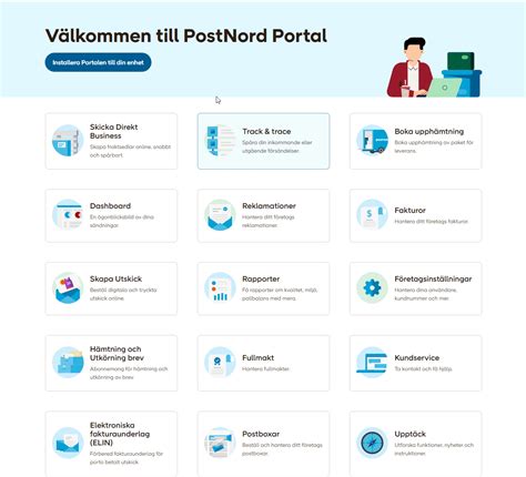 enklare etikett utskrifter med  utskrift postnord portal business