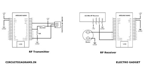 wireless doorbell system  arduino rf module