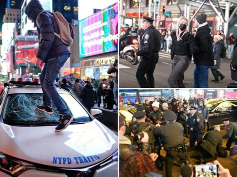 Protester Stomps On Nypd Cruiser As Tyre Nichols Beating Demonstrations