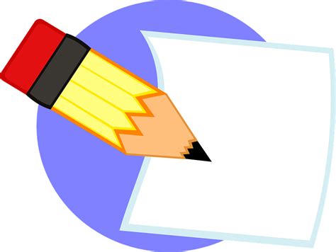 write pencil paper  vector graphic  pixabay