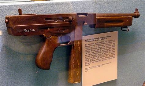 vietnamese copy   thompson submachine gun vietnam war