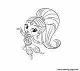 Shimmer Shine Coloring Printable Pages Print Book Color Getdrawings sketch template