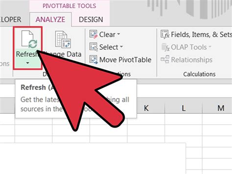 change  excel pivot table source  steps  pictures