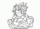 Saiyan Goku Gogeta Ssj4 Lineart sketch template