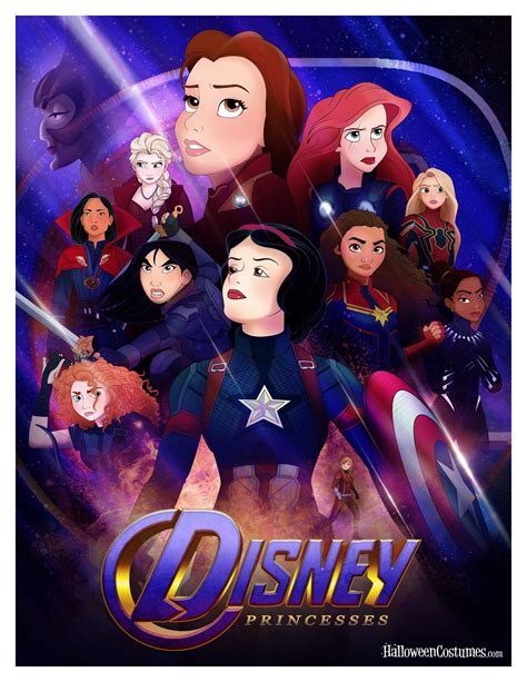disney princesses assemble  marvel avengers   heroic mashup disney marvel disney pixar