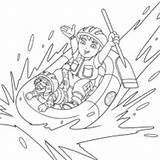 Go Diego Jaguar Coloring Baby Rafting Going Netart sketch template