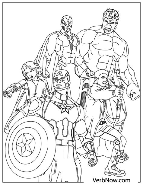 avengers coloring page printable printable templates