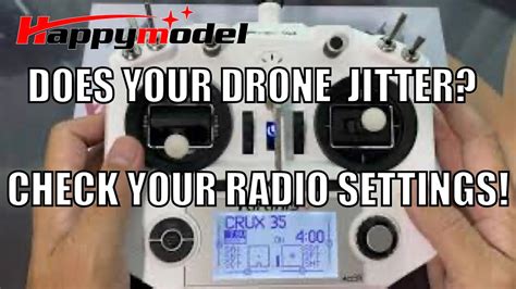 drone jitter check  radio settings youtube