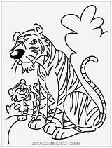 Mewarnai Harimau Lucu Mewarnaigambar Web Kartun Via Macan sketch template