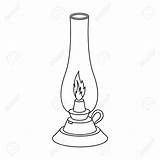 Lamp Outline Oil Drawing Kerosene Icon Sketch Style Clip Vector Isolated Clipart Background Symbol Source Light Illustration Getdrawings Stock Drawings sketch template