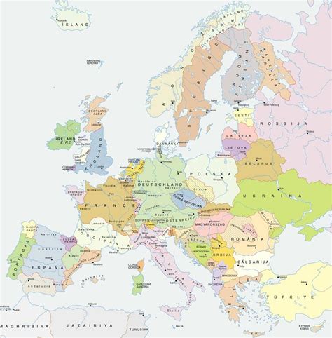mapa europy wedlug efa wykoppl