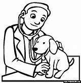 Vet Coloring Veterinarian Clipart Drawing Pages Online Occupations Clip Kids Color Sheets Dog Ver Thecolor Preschool Veterinary Colouring Community Pets sketch template