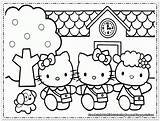 Coloring Kitty Hello Pages Pdf Popular Girls sketch template