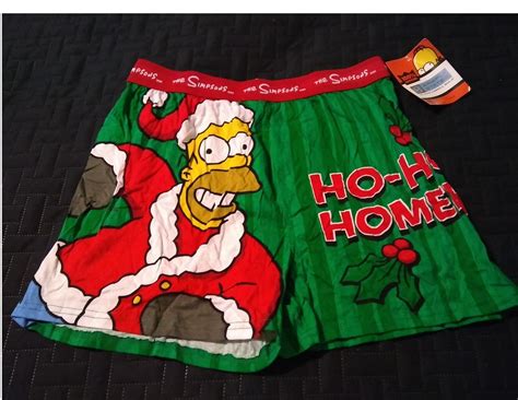 New The Simpsons Ho Ho Homer Christmas Boxer Shorts Boxers
