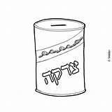 Box Tzedakah Coloring Pages Template sketch template