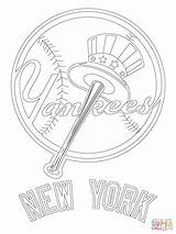 Yankees Coloring York Pages Logo Baseball Mlb Printable Giants Jersey Posadas Las Dodgers City Color Kids Sport Colouring Print Jet sketch template
