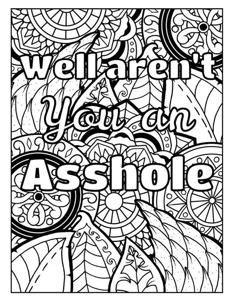 printable swear word coloring pages