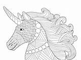 Mandalas Unicornios Unicorn Volwassenen Unicornio Eenhoorn Kleurplaten Zentangles Pegasus Coloritura Capo Adulti Unicorno Omalovanky Stockvector Zentangle Cirkel Animales Prinses Boek sketch template