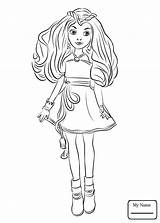 Uma Coloring Pages Descendants Printable Getcolorings sketch template