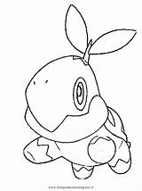 Pages Coloring Pokemon Turtwig Template sketch template