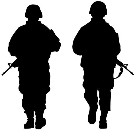 australian ww soldier silhouette  vector silhouettes