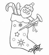 Stocking Coloring Christmas Pages Stockings Santa Printable Kids Sheets Filling Books sketch template