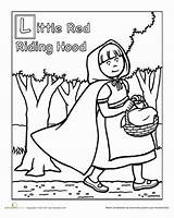 Hood Riding Red Fairy Preschool Little Coloring Tales Pages Worksheets Worksheet Sheets Tale Activities Printable Story Kids Ridding Choose Board sketch template