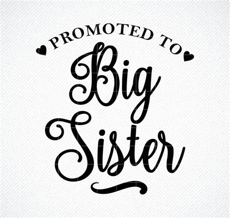 promoted  big sister svg  sister svg family svg pregnancy svg