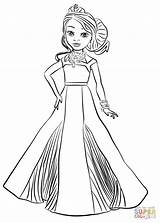 Descendants Coloring Evie Pages Disney Getcolorings Printable Wanted Color sketch template