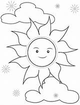 Pages Sun Coloring Printable Kids Colouring Book Color Sheets Coloringfolder sketch template