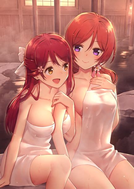 nishikino maki and sakurauchi riko love live school idol project and etc drawn by nagareboshi